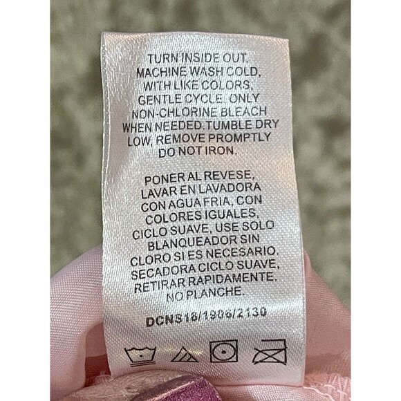 Girls Pink Dress White Lace Overlay Size 3T Tulle Lined Nannette Sleeveless - Picture 13 of 14